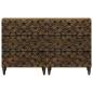 Preview: Sideboard 2 pcs Braun 60 x 33,5 x 75 cm Massivholz Mango