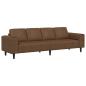 Preview: Wohnzimmer Couch Braun 250 x 77 x 76 cm