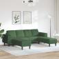 Preview: ARDEBO.de - Sofa Dunkelgrün 250 x 188 x 76 cm Cordstoff