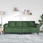 Preview: Sofa Dunkelgrün 250 x 188 x 76 cm Cordstoff