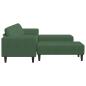 Preview: Sofa Dunkelgrün 250 x 188 x 76 cm Cordstoff