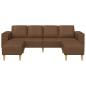 Preview: Wohnzimmer Couch 3 pcs Braun