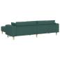 Preview: Sofa mit Kissen 3 pcs Dunkelgrün Stoff