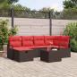 Preview: ARDEBO.de - Gartensofa-set mit Kissen mit Speicher Poly-Rattan