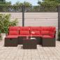 Preview: Gartensofa-set mit Kissen mit Speicher Poly-Rattan