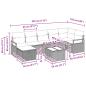 Preview: Sofa Set mit Kissen 5 pcs Poly-Rattan