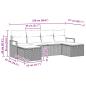 Preview: Sofa Set mit Kissen 5 pcs Poly-Rattan