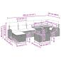 Preview: Garten-Sofa-Set 8 Stk. Schwarz Poly-Rattan