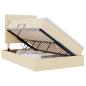 Preview: LED-Speicherbett mit Matratze Creme 120 x 190 cm Stoff