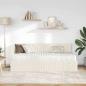 Preview: Eckbettgestell mit Matratze mit Kopfteil 2 stk. Creme Samt