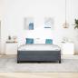 Preview: Boxspringbett mit Matratze Dunkelgrau 160 x 210 cm Stoff