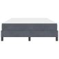 Preview: Boxspringbett mit Matratze Dunkelgrau 160 x 210 cm Stoff