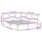 Preview: Bücherregal-Bett Uni 2 stk. Wachsbraun 200 x 160 cm