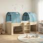 Preview: ARDEBO.de - Hochbett für Kinder mit Tunnel 3 stk. Sonoma Eiche und Hellblau