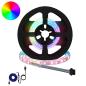 Preview: ARDEBO.de - LED Streifen 12 Stk. Schwarz und Transparent