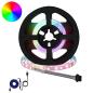 Preview: ARDEBO.de - LED Streifen 12 Stk. Schwarz und Transparent