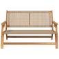 Preview: gartenmöbel Beige 122 x 78 x 73 cm Massivholz Akazie