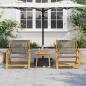 Preview: gartenmöbel 2 pcs Grau 67 x 78 x 73 cm Massivholz Akazie