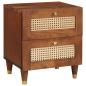 Preview: Nachttisch 2 stk. Braun 40 x 33 x 46 cm Massivholz Akazie