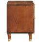Preview: Nachttisch 2 stk. Braun 40 x 33 x 46 cm Massivholz Akazie