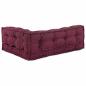 Preview: Pallet Sofa Kissen 3 Stk. Stoff Kastanienbraun 120 x 80 x 38 cm