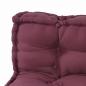 Preview: Pallet Sofa Kissen 3 Stk. Stoff Kastanienbraun 120 x 80 x 38 cm