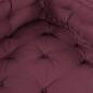 Preview: Pallet Sofa Kissen 3 Stk. Stoff Kastanienbraun 120 x 80 x 38 cm