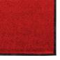 Preview: Fußmatte Rot und Schwarz 60 x 180 cm 100% Polyamid