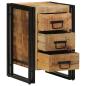 Preview: ARDEBO.de - Nachttisch Braun 40 x 40 x 59 cm Massivholz Mango