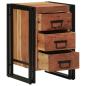 Preview: ARDEBO.de - Nachttisch Braun 40 x 40 x 59 cm Massivholz Akazie
