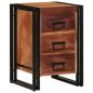 Preview: Nachttisch Braun 40 x 40 x 59 cm Massivholz Akazie