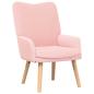 Preview: Sessel Rosa 63 x 67 x 94 cm Schafstoff und Sperrholz