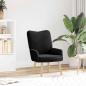 Preview: ARDEBO.de - Sessel Schwarz 63 x 67 x 94 cm Schafstoff und Sperrholz