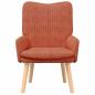 Preview: Sessel Rot-Orange 63 x 67 x 94 cm Stoff