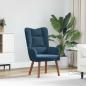 Preview: ARDEBO.de - Sessel Blau 63 x 67 x 94 cm Samt
