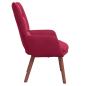 Preview: Sessel Weinrot 63 x 67 x 94 cm Samt