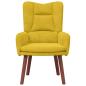 Preview: Sessel Gelb 63 x 67 x 94 cm Samt