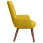 Preview: Sessel Gelb 63 x 67 x 94 cm Samt