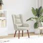 Preview: ARDEBO.de - Sessel Creme 63 x 67 x 94 cm Samt