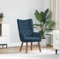 Preview: ARDEBO.de - Sessel Blau 63 x 67 x 94 cm Samt