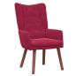 Preview: Sessel Weinrot 63 x 67 x 94 cm Samt