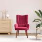 Preview: Sessel Weinrot 63 x 67 x 94 cm Samt