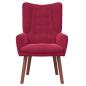 Preview: Sessel Weinrot 63 x 67 x 94 cm Samt