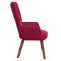 Preview: Sessel Weinrot 63 x 67 x 94 cm Samt