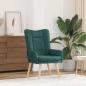 Preview: ARDEBO.de - Sessel Dunkelgrün 63 x 67 x 94 cm Stoff und Sperrholz