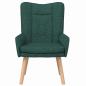 Preview: Sessel Dunkelgrün 63 x 67 x 94 cm Stoff und Sperrholz