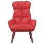 Preview: Sessel Rot 69 x 74 x 93 cm Kunstleder