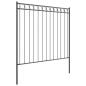 Preview: Zaunelement ASSEN 170 x 200 cm Stahl Grau