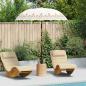 Preview: ARDEBO.de - Balinesischer Sonnenschirm Creme 185 x 185 x 260 cm