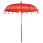 Preview: Balinesischer Sonnenschirm Rot 215 x 215 x 260 cm